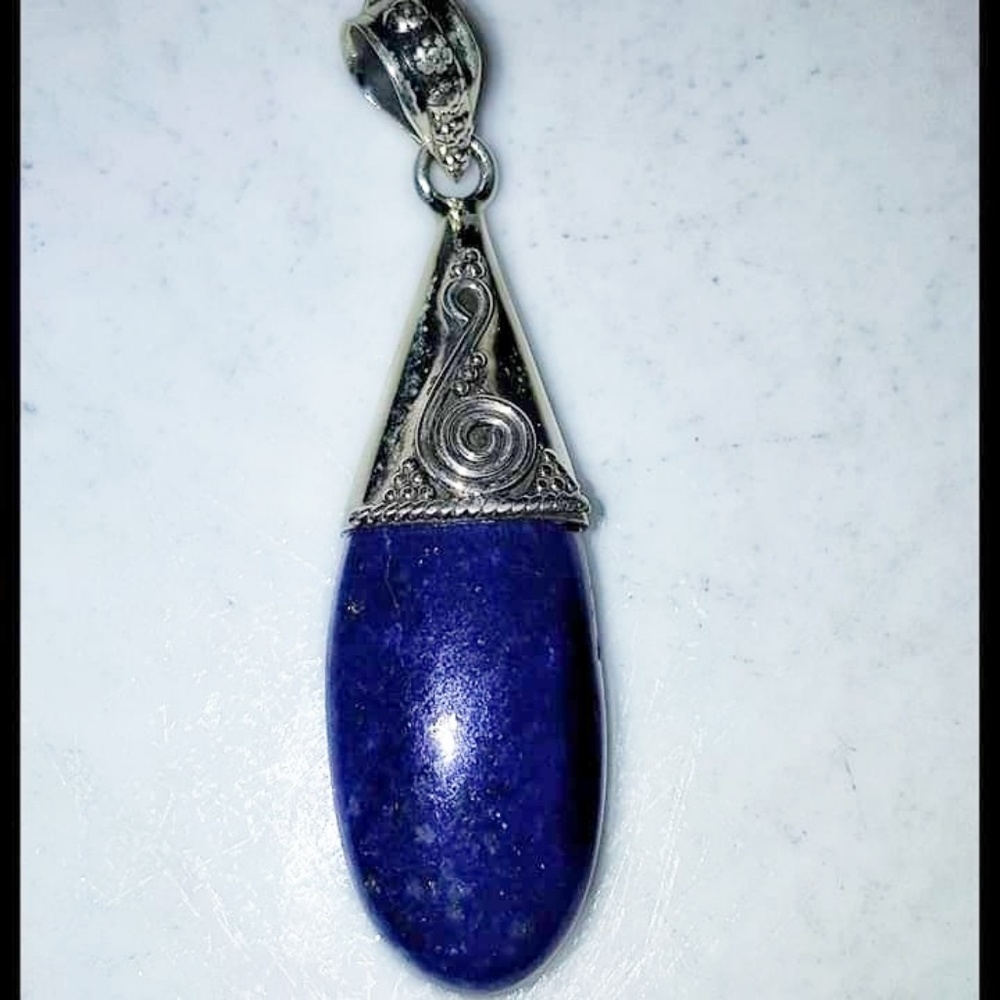 Lapis Bohemian/Tribal/Gypsy Pendant